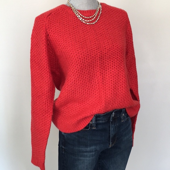 NWT LOFT Honeycomb Textural Knit Pullover Sweater, size Large ❤️ - Picture 11 of 12